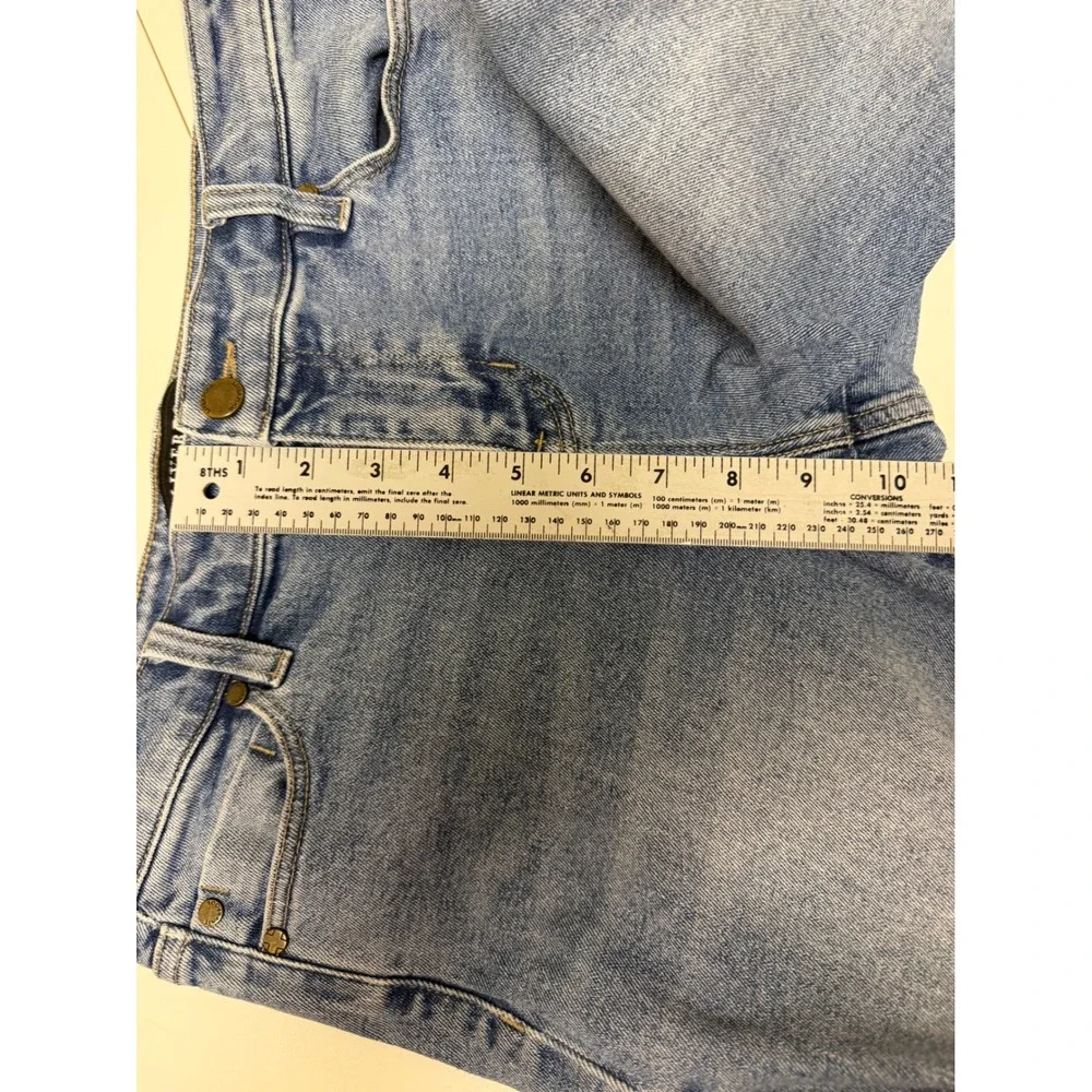 Liverpool‎ Womens 4/27 Blue Crop Flare Raw Step Hem Stretch Denim Jeans